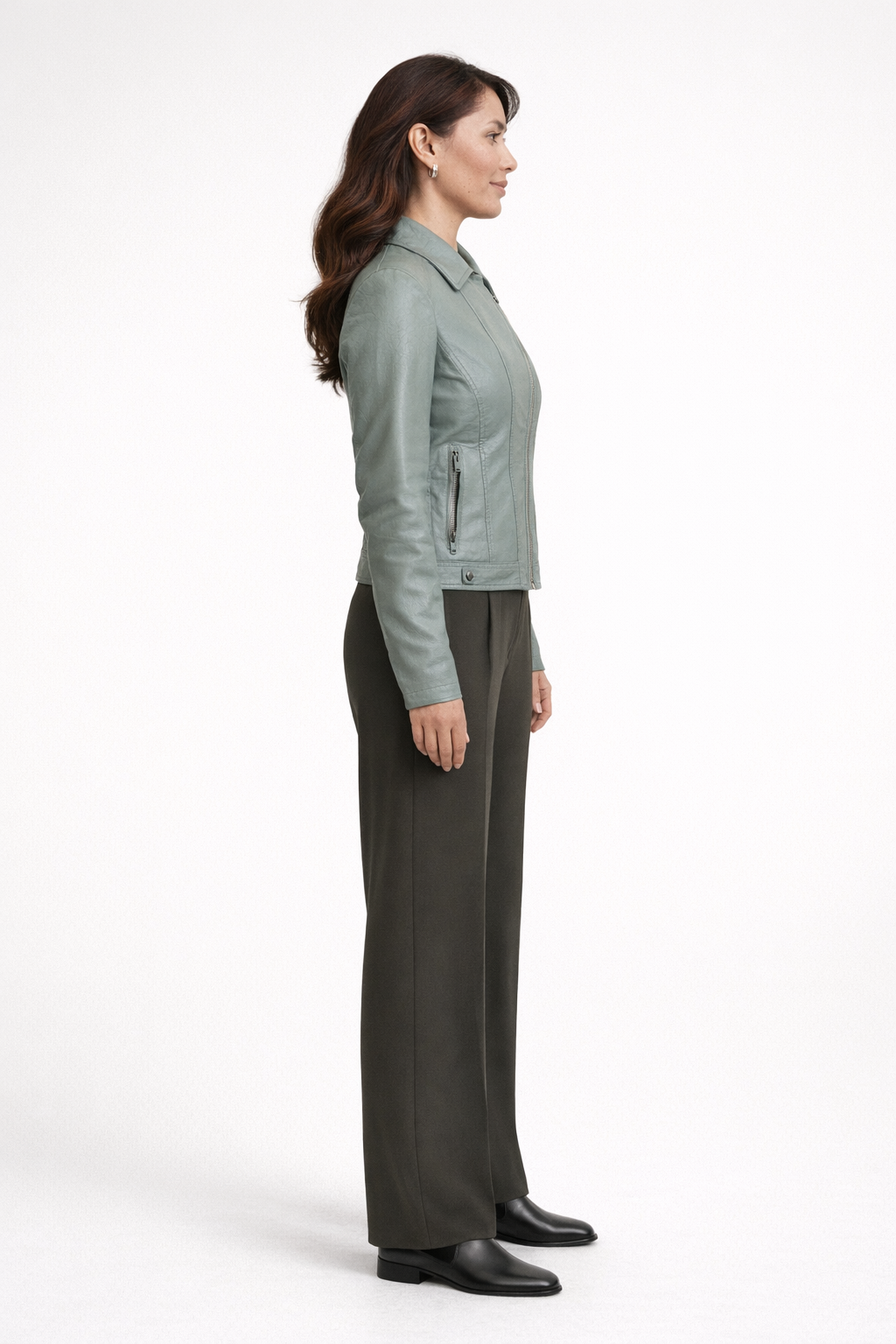Куртка иск кожа Артикул 3У-78-1901 (оливковый 2XL)